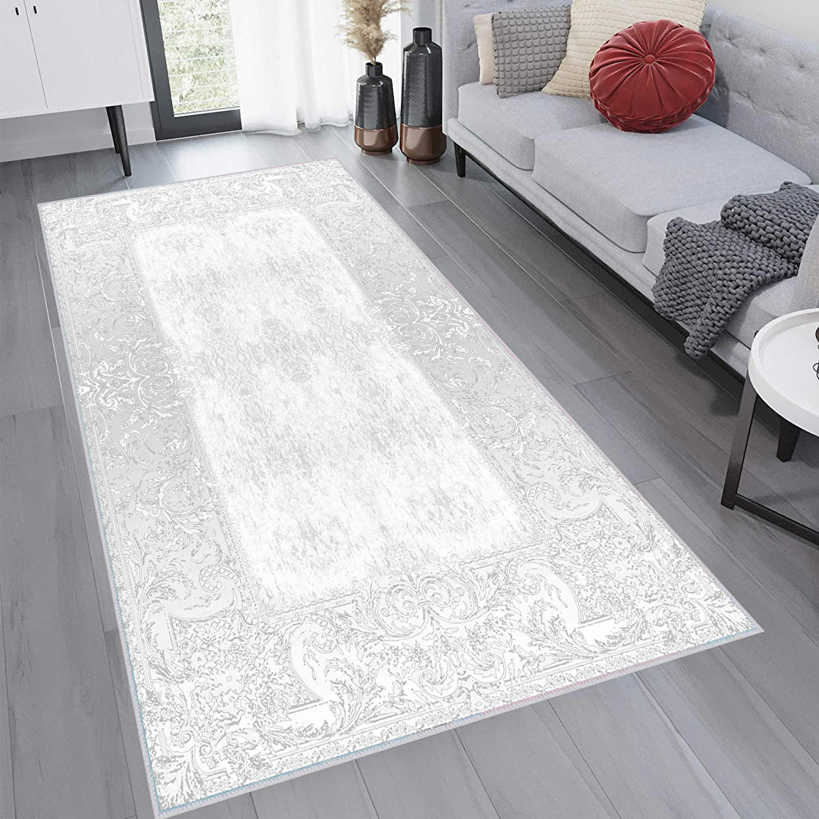 Dijital Baskı Yıkanabilir Kaymaz Taban Salon Halısı Ve Yolluk RVG1239