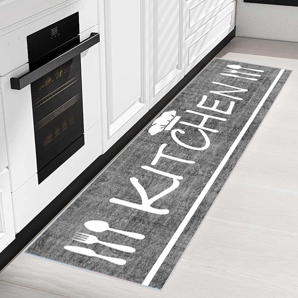 Dijital Baskı Yıkanabilir Kaymaz Taban Mutfak Halısı Ve Yolluk RVG2029-SD305