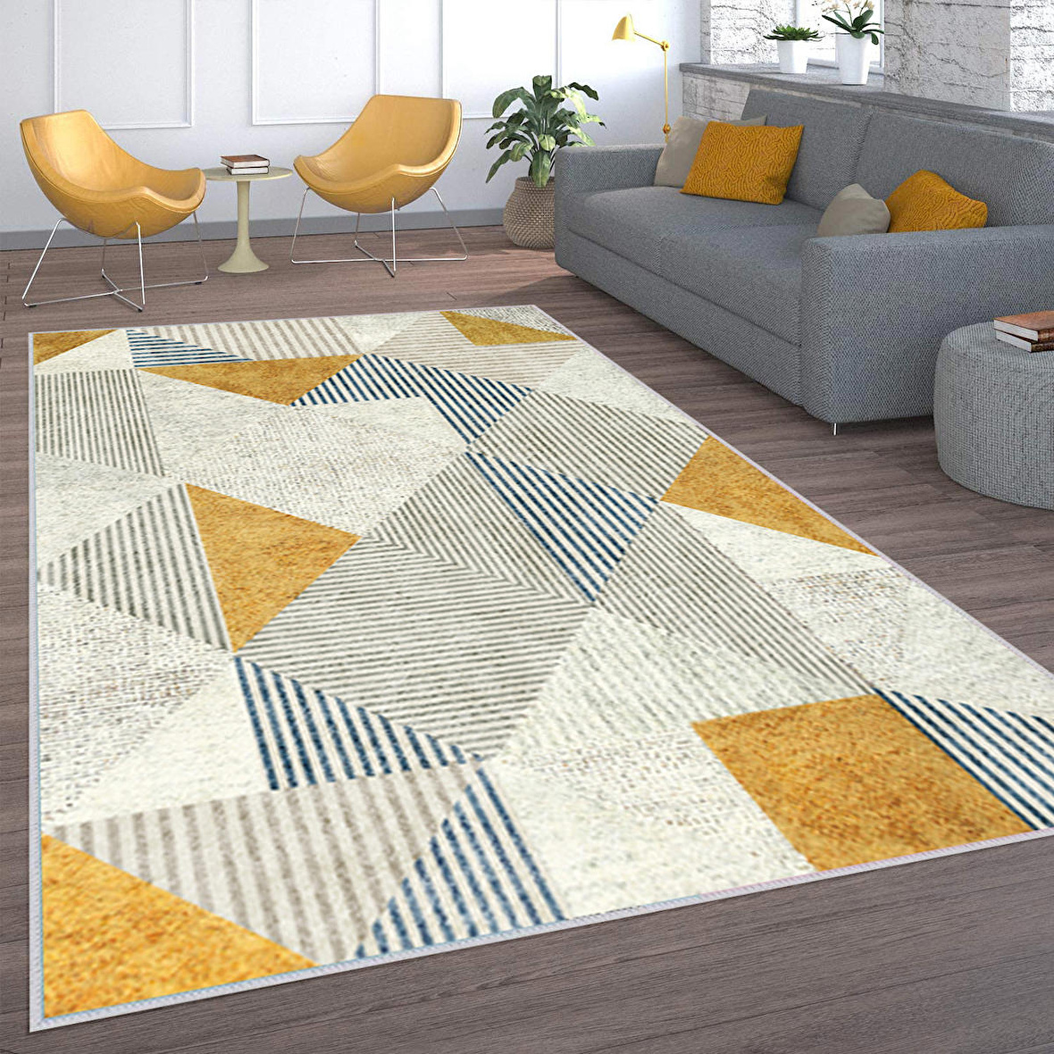 Dijital Baskı Yıkanabilir Kaymaz Taban Salon Halısı Ve Yolluk RVG1562-SD340