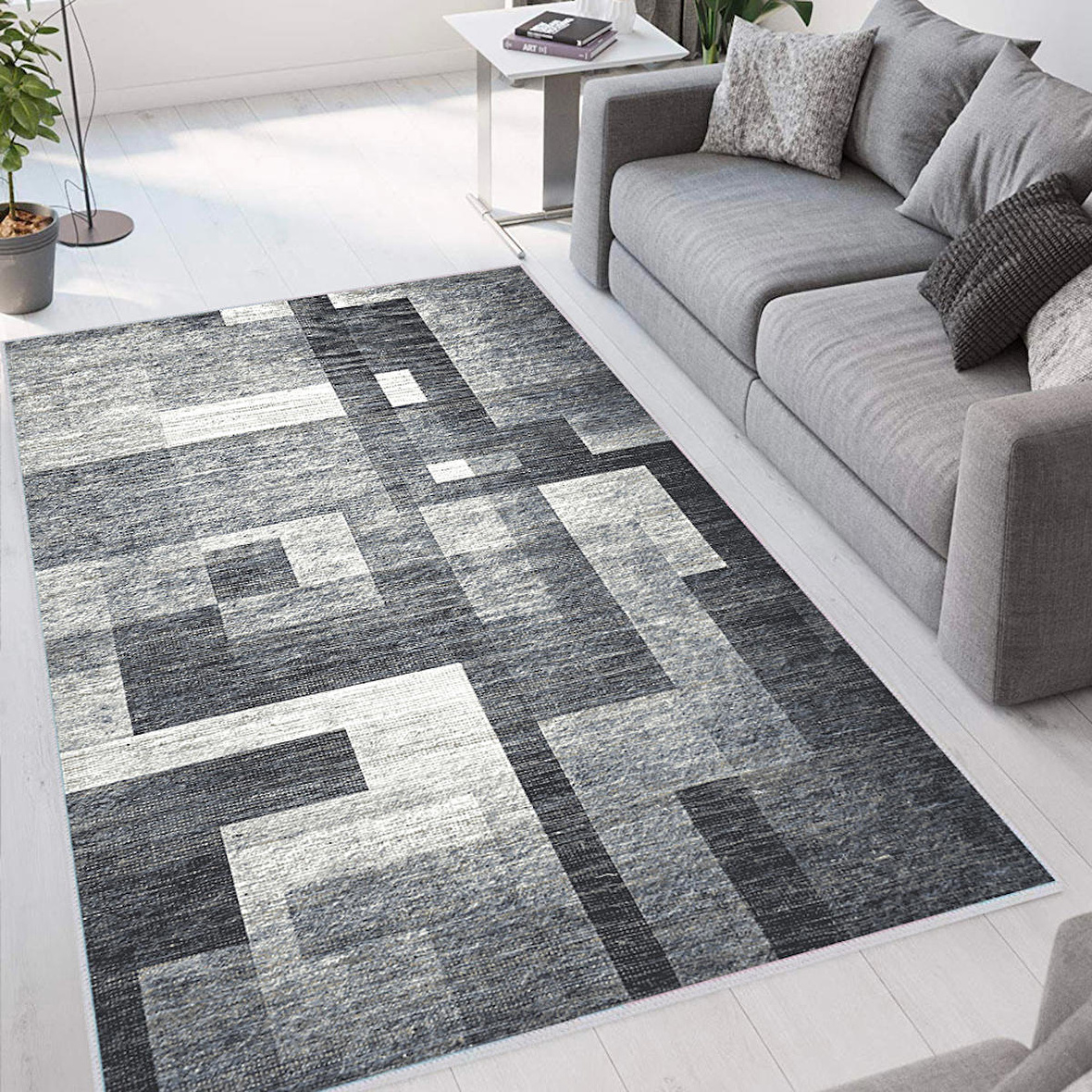 Dijital Baskı Yıkanabilir Kaymaz Taban Salon Halısı Ve Yolluk RVG1655