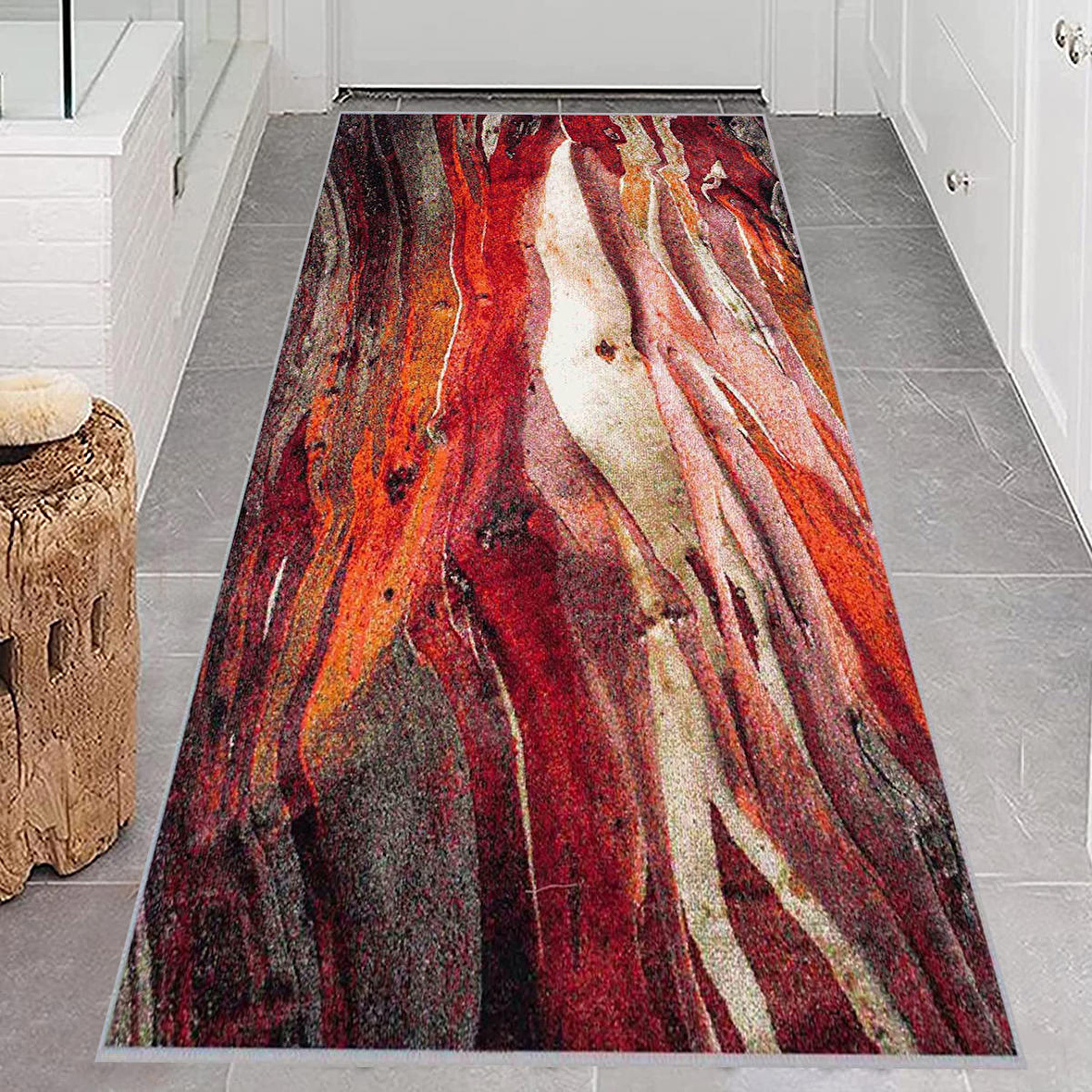 Dijital Baskı Yıkanabilir Kaymaz Taban Salon Halısı Ve Yolluk RVG0636