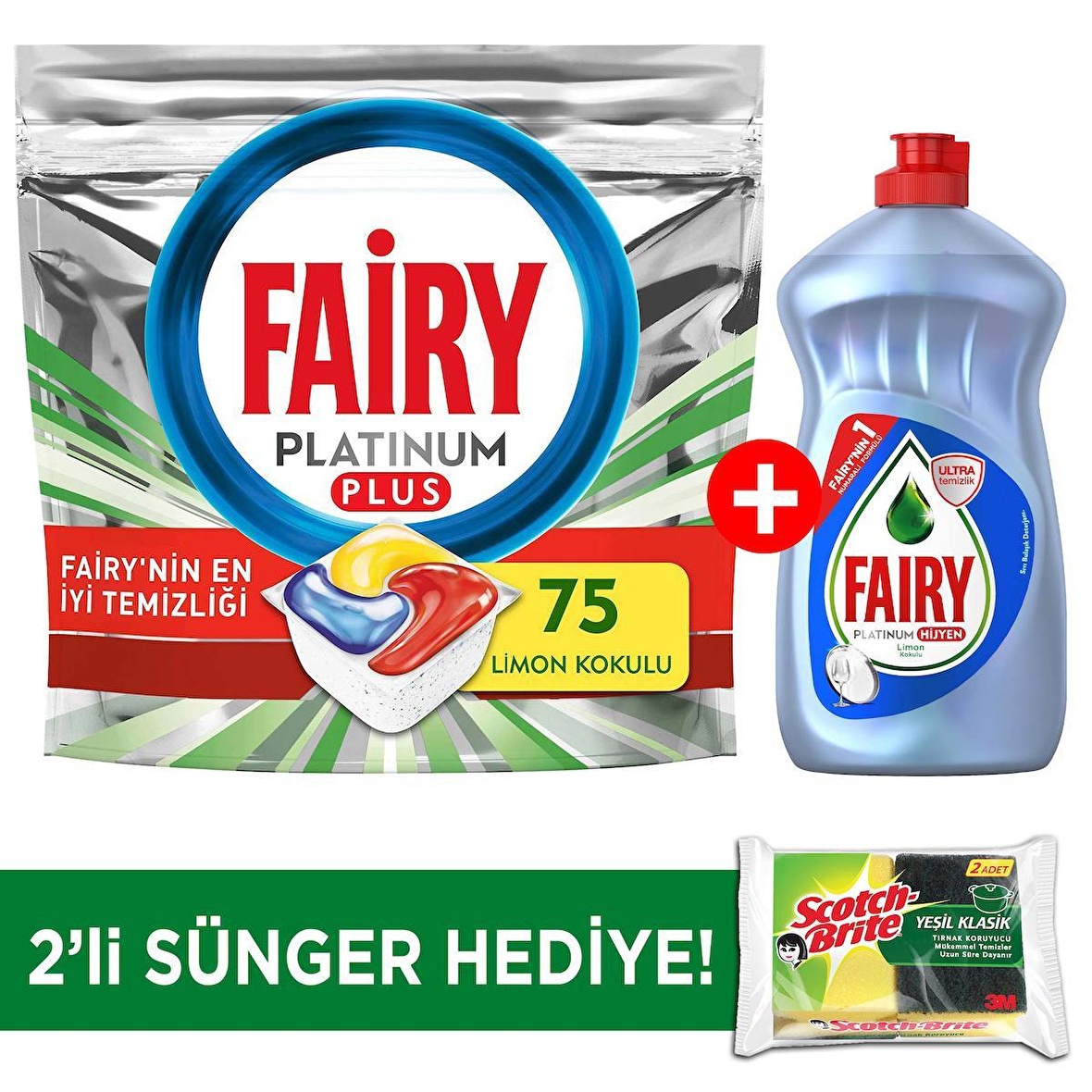 Fairy Platınum Plus Bulaşık Makinesi Tableti 75'li + Fairy Platinum ...