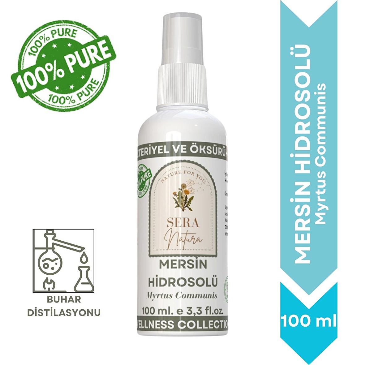 Mersin Hidrosolü 100 ml. %100 Saf