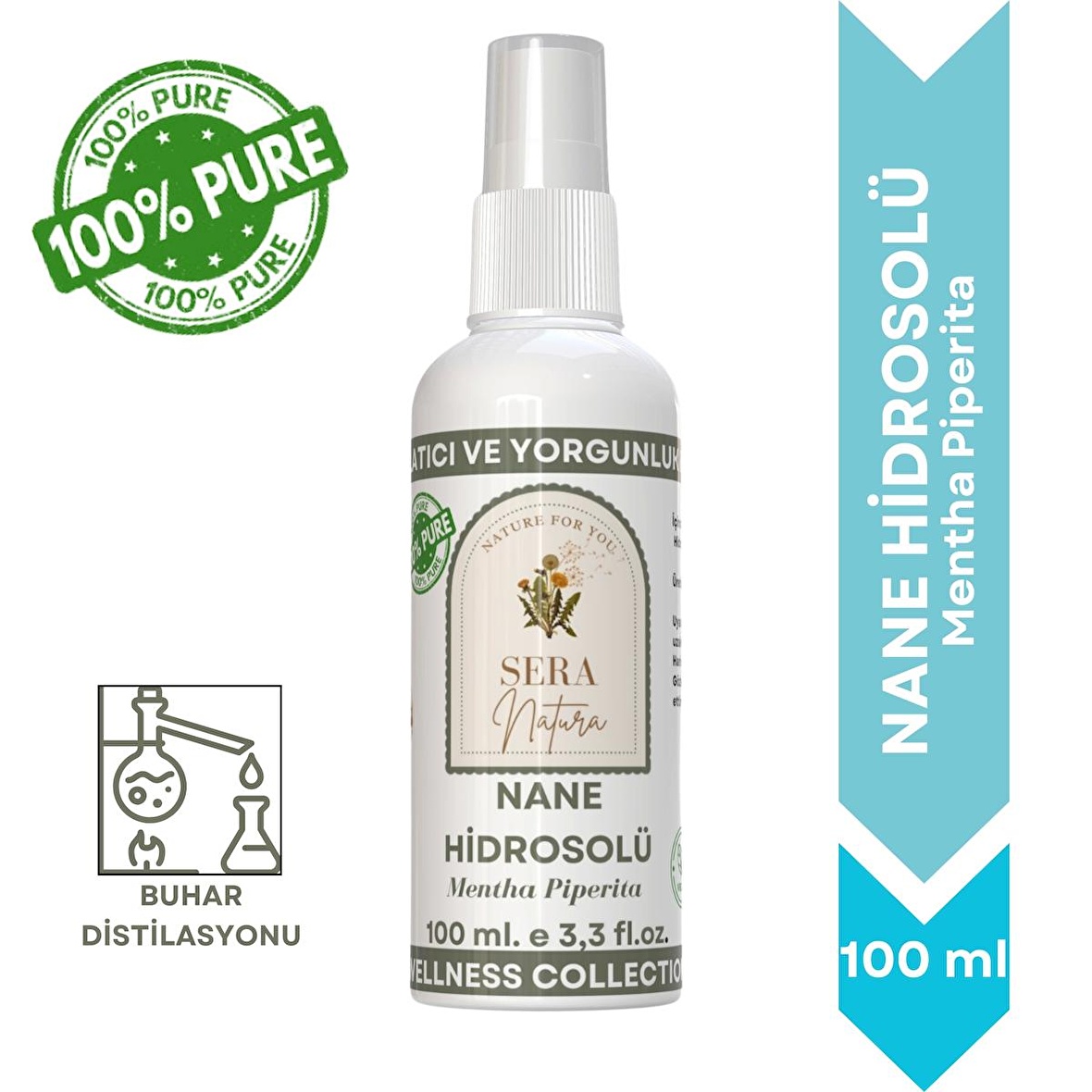 Nane Hidrosolü 100 ml. %100 Saf