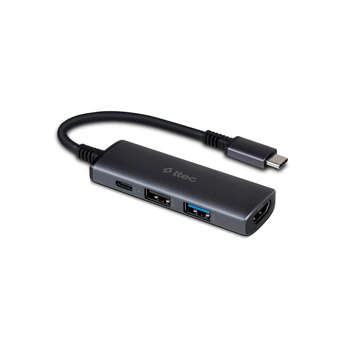 ttec 4 Port USB-C 3.2 Hub/Çoklayıcı USB-C 100W PD 3.0+4K HDMI + USB-A 3 ...