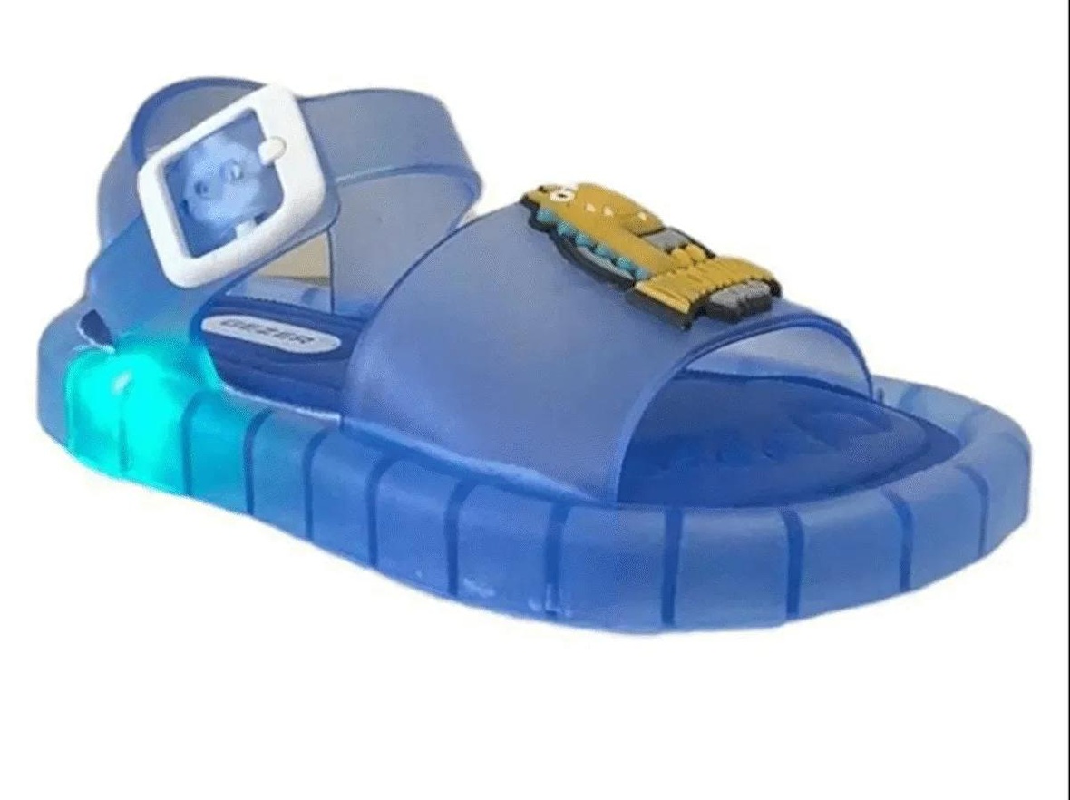 Gezer 13427 Saks Mavi Işıklı Çocuk Terlik Sandalet