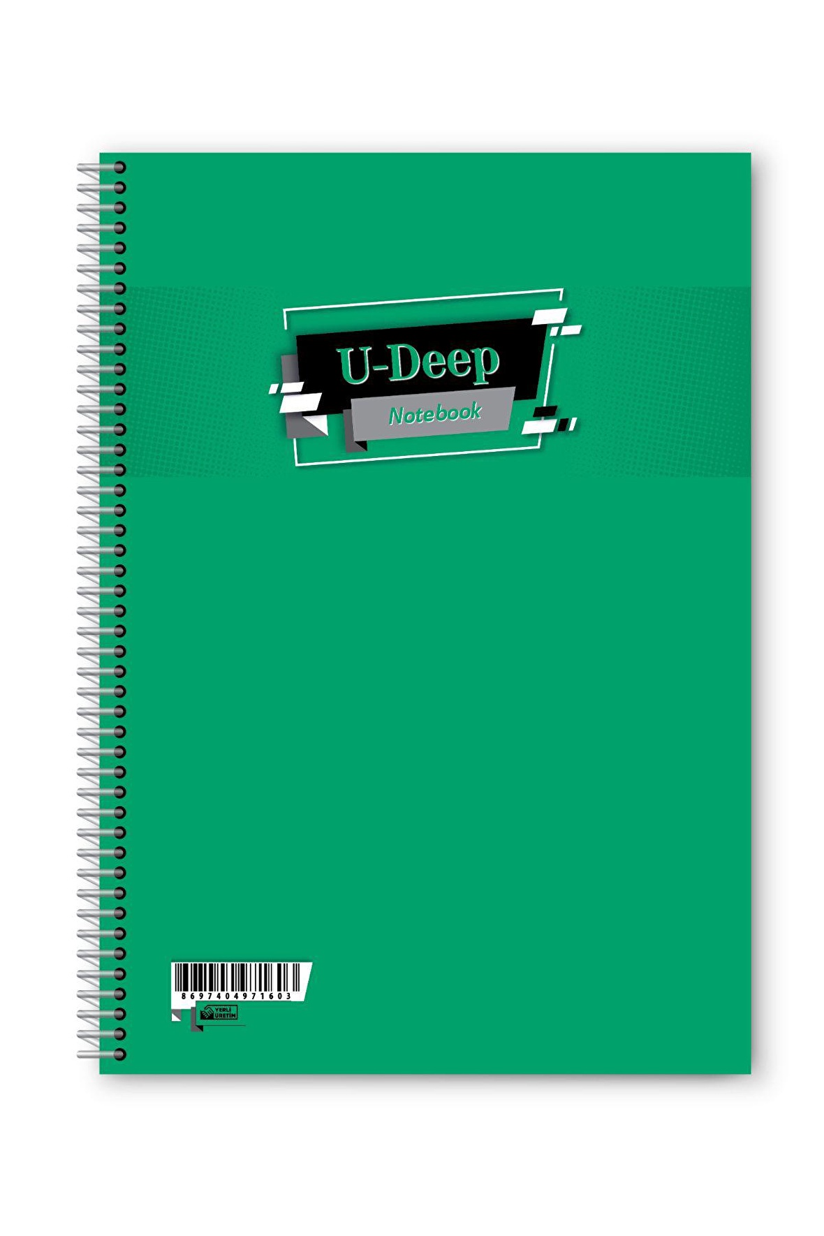 Kareli 72 Yaprak Spiralli Defter A4 Boy Plastik Kapak (1 Adet )