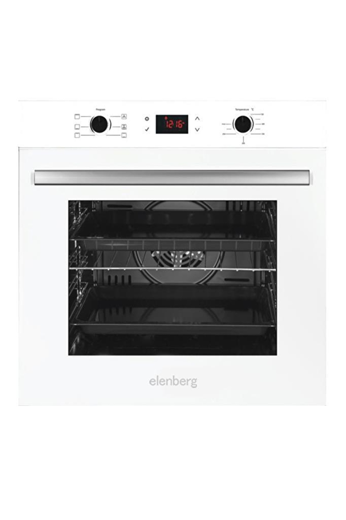 Elenberg 76 LT XXL Digital Beyaz Ankastre Fırın 6 Program ELB-627W ...