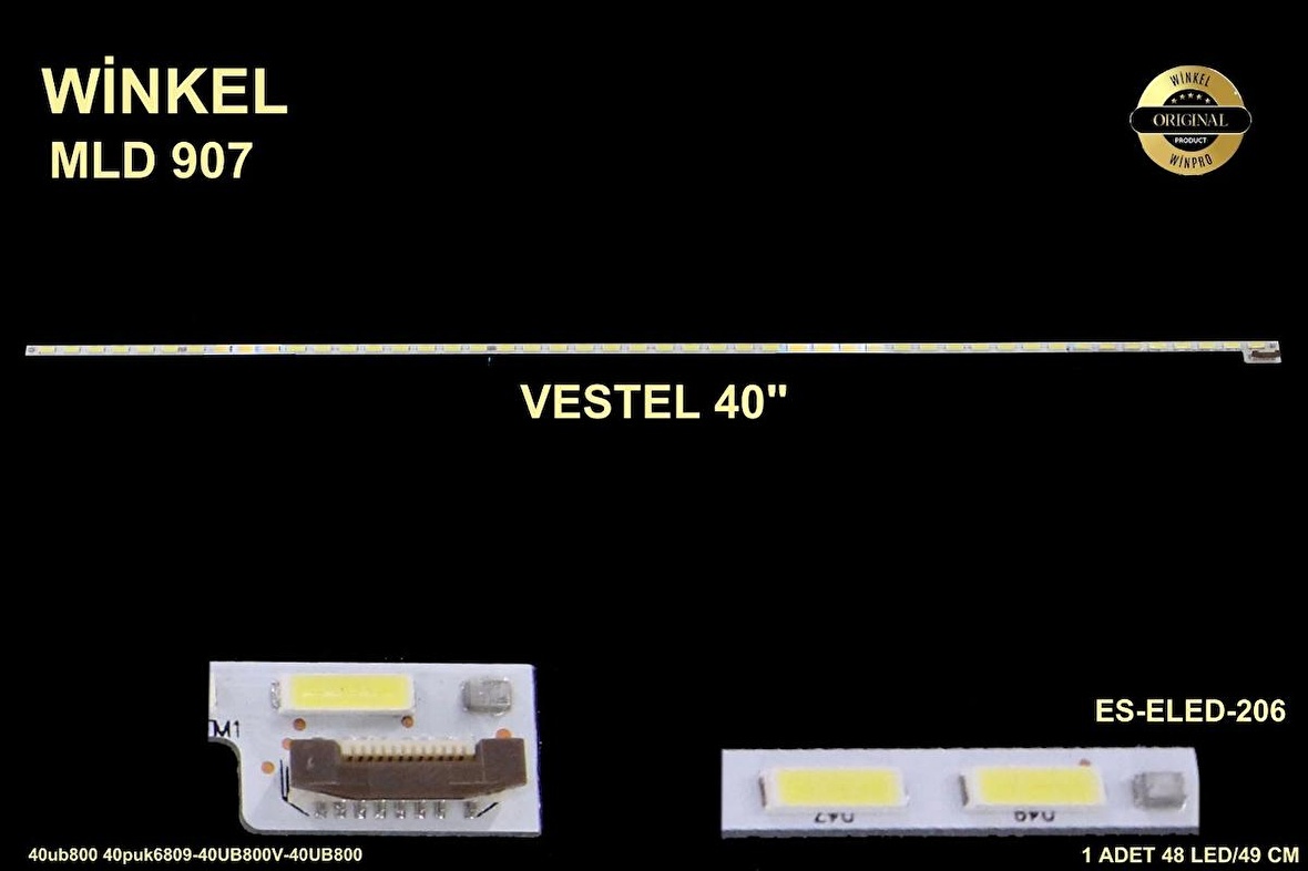 Vestel Philips LG Slim Led Bar 40 inç 49cm 48 Ledli Tv Led Bar 284340-BB7