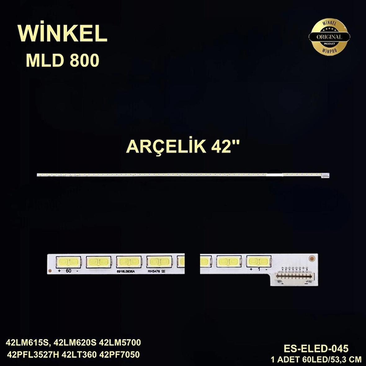 Arçelik beko Slim Led Bar 42 inç 53,3cm 60 Ledli Tv Led Bar 284388-GG6