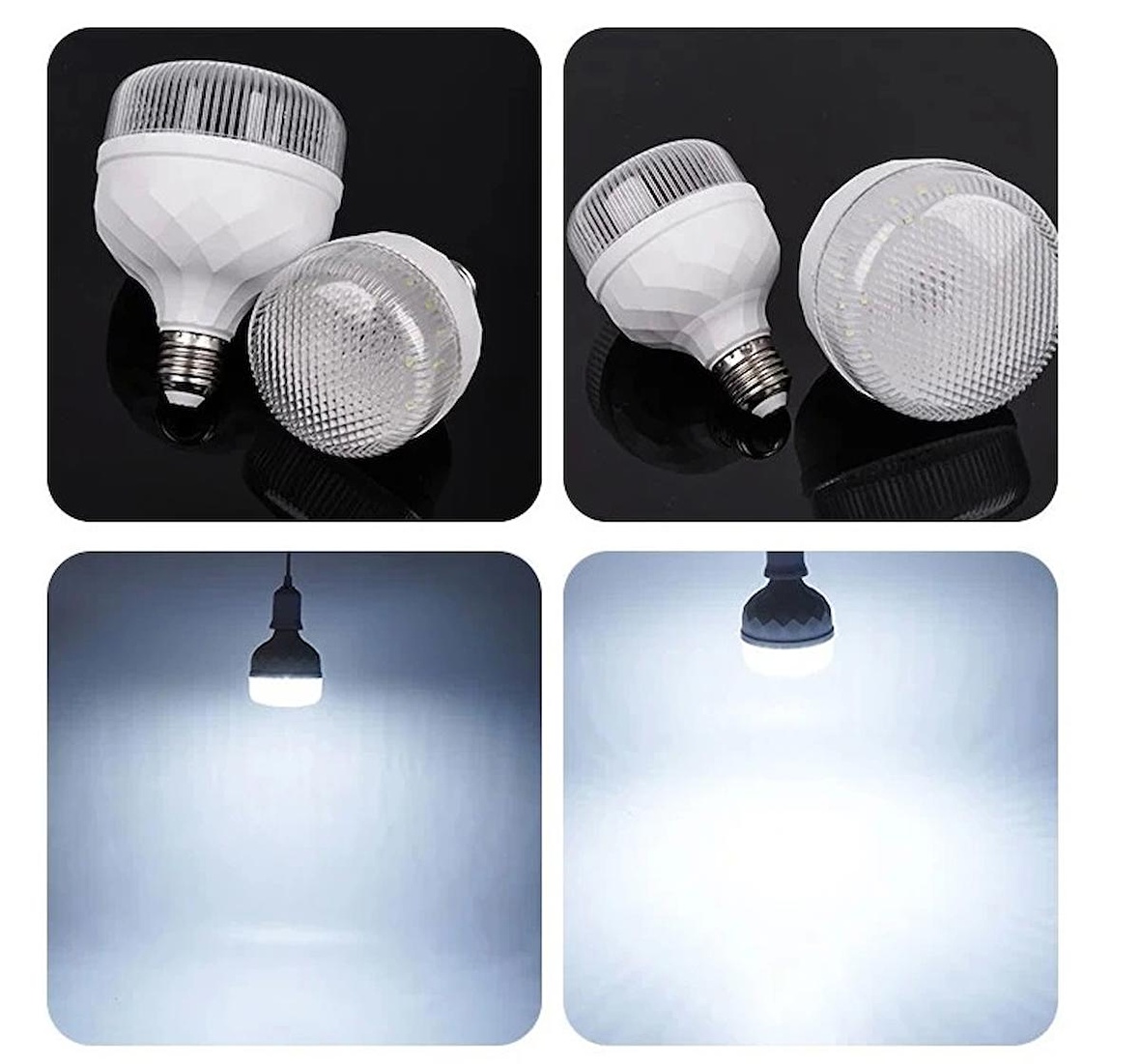 Zmr 50w Kristal Camlı T-Bulb Led Ampul E27 Beyaz Işık zmr-113/B 6500K  311082