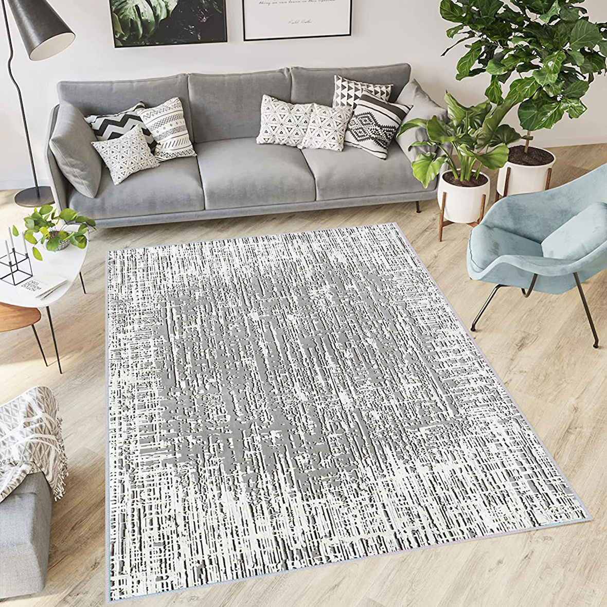 Dijital Baskı Yıkanabilir Kaymaz Taban Salon Halısı Ve Yolluk RVG0403