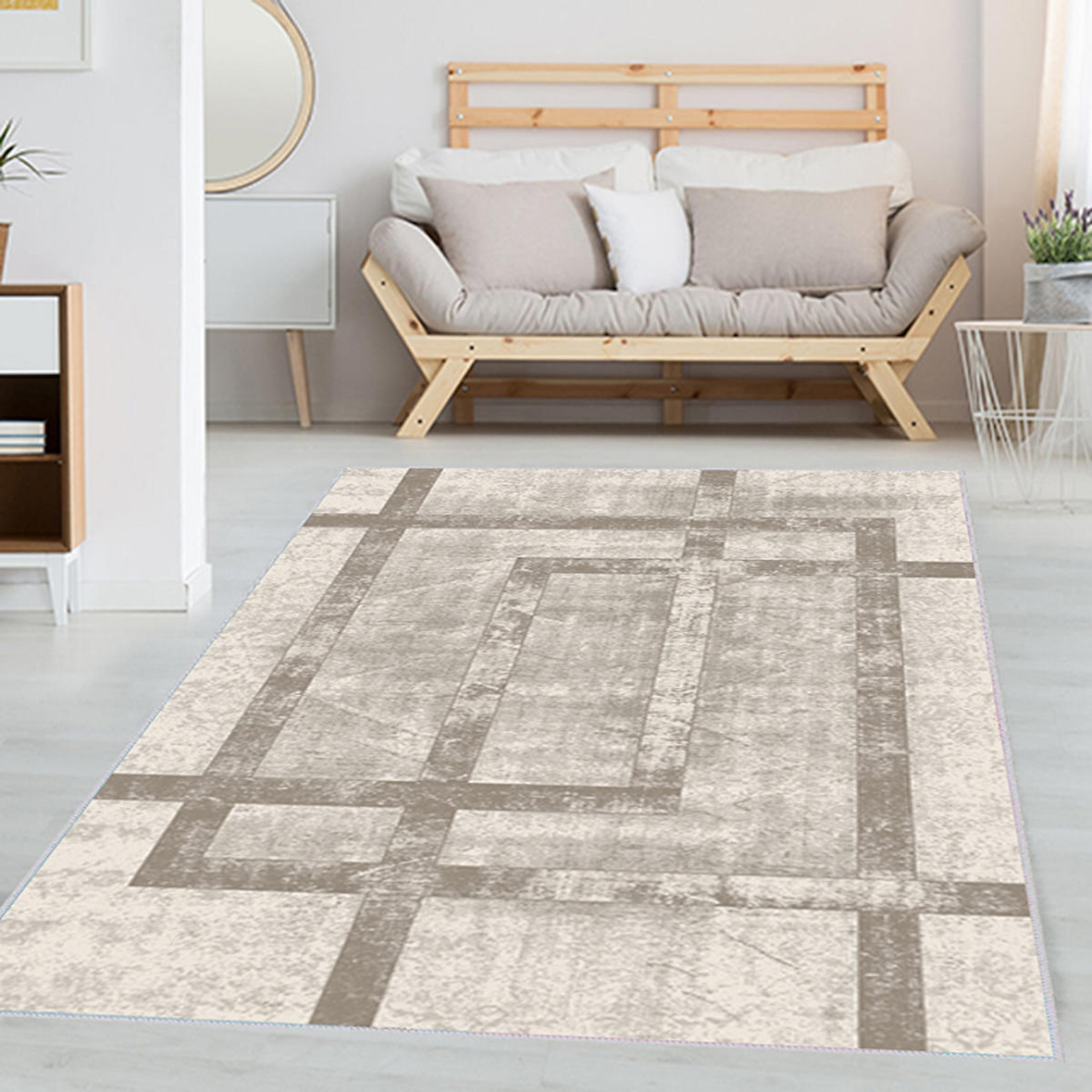 Dijital Baskı Yıkanabilir Kaymaz Taban Salon Halısı Ve Yolluk RVG1337-HT094