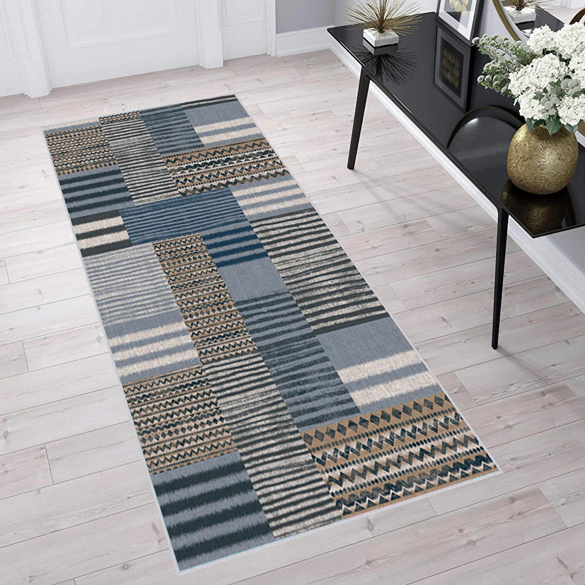 Dijital Baskı Yıkanabilir Kaymaz Taban Salon Halısı Ve Yolluk RVG1336-HT177