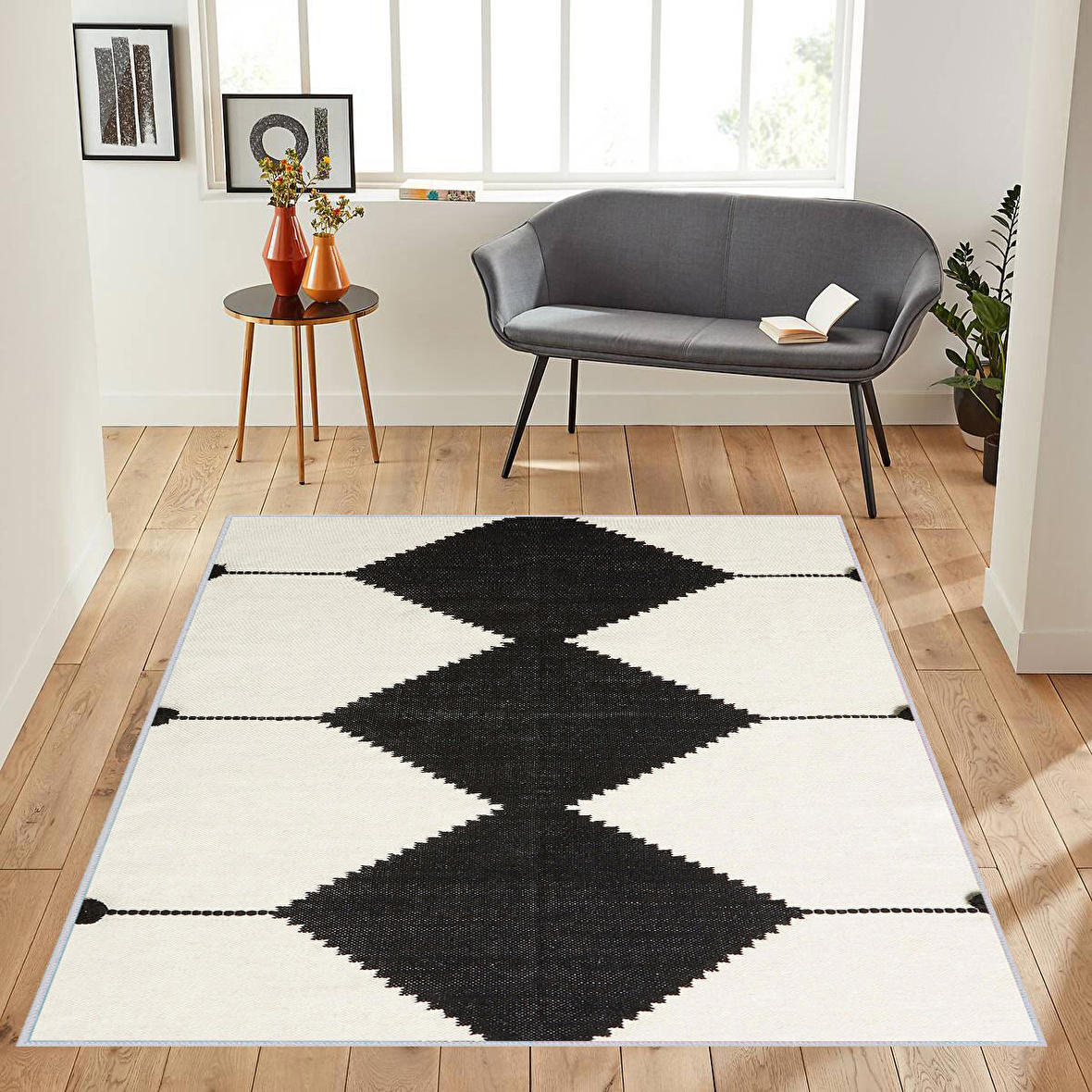 Dijital Baskı Yıkanabilir Kaymaz Taban Salon Halısı Ve Yolluk RVG1127