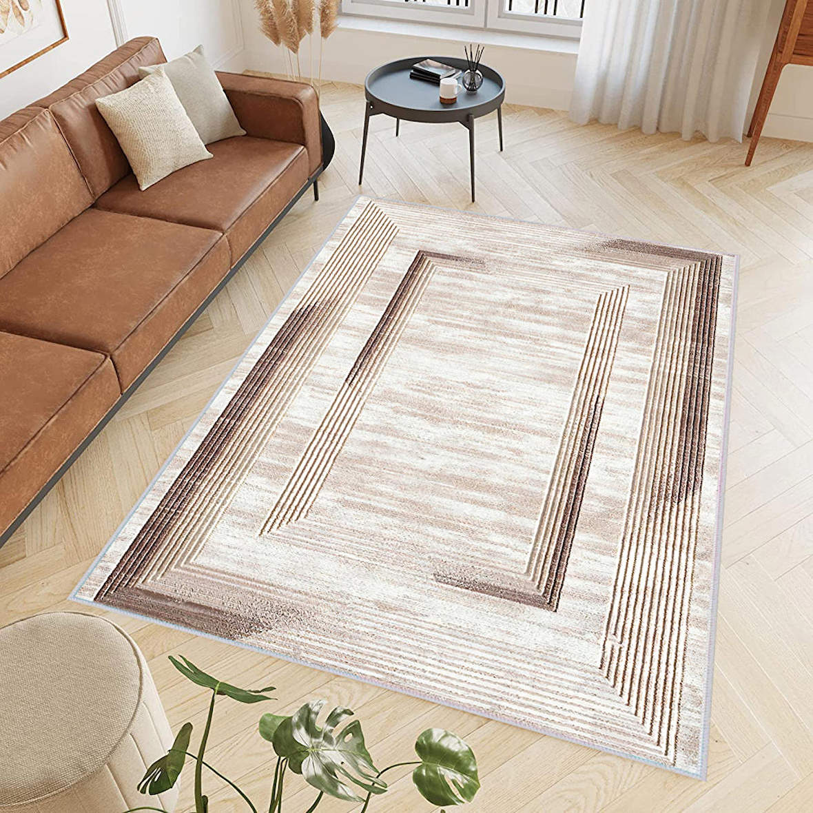 Dijital Baskı Yıkanabilir Kaymaz Taban Salon Halısı Ve Yolluk RVG0405