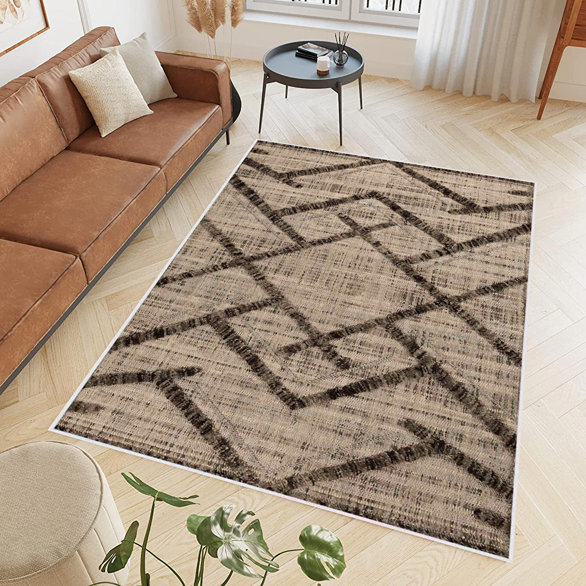 Dijital Baskı Yıkanabilir Kaymaz Taban Salon Halısı Ve Yolluk RVG0717