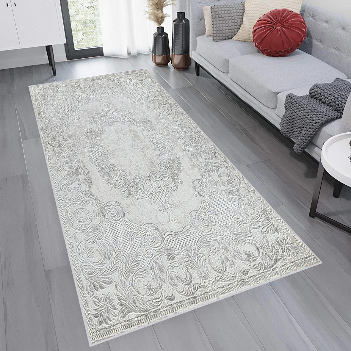 Dijital Baskı Yıkanabilir Kaymaz Taban Salon Halısı Ve Yolluk RVG0751