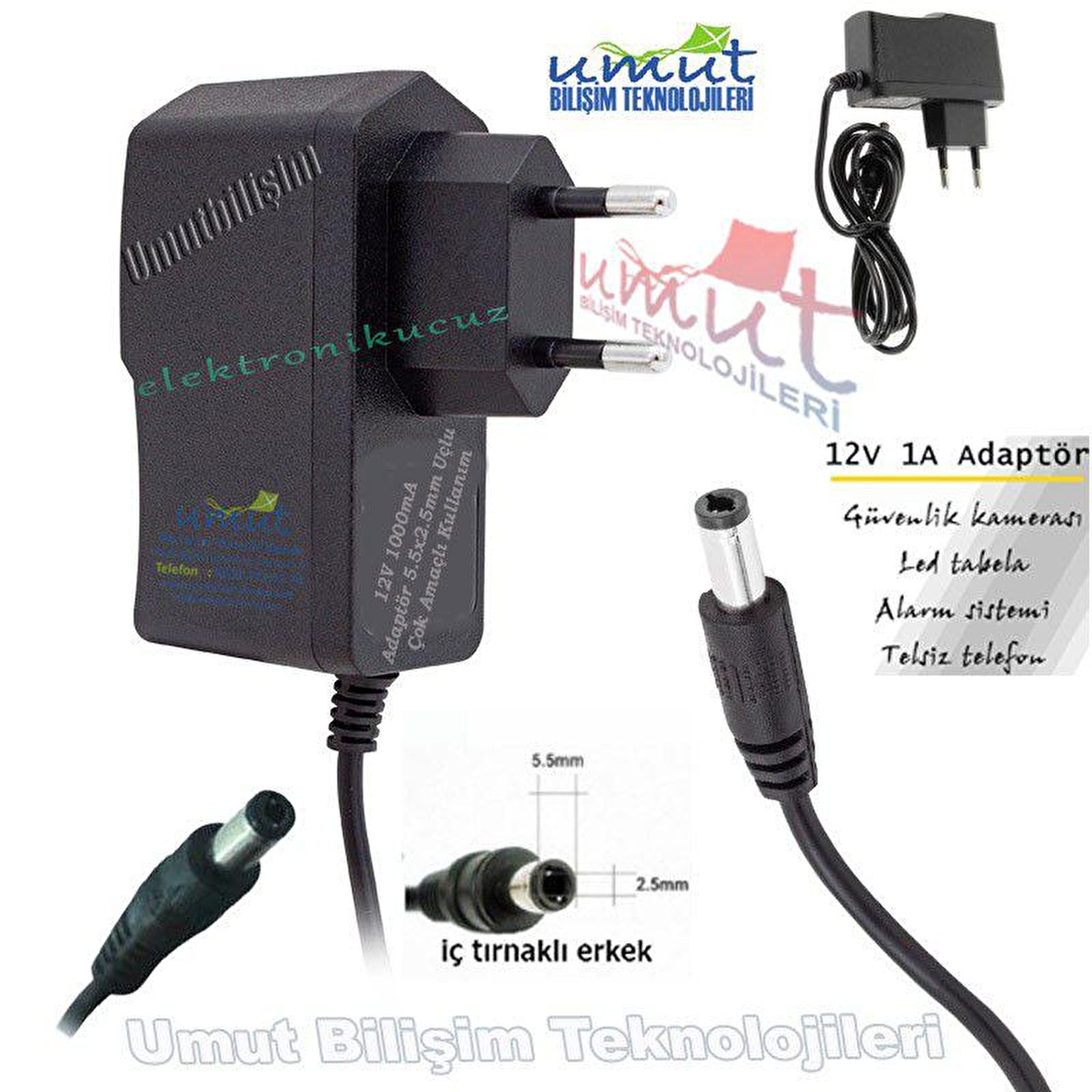 EU0412v 1a Uydu Modem Adaptörü POWERSUPPLY GÜÇ KAYNAGI,SMPS 12V1A
