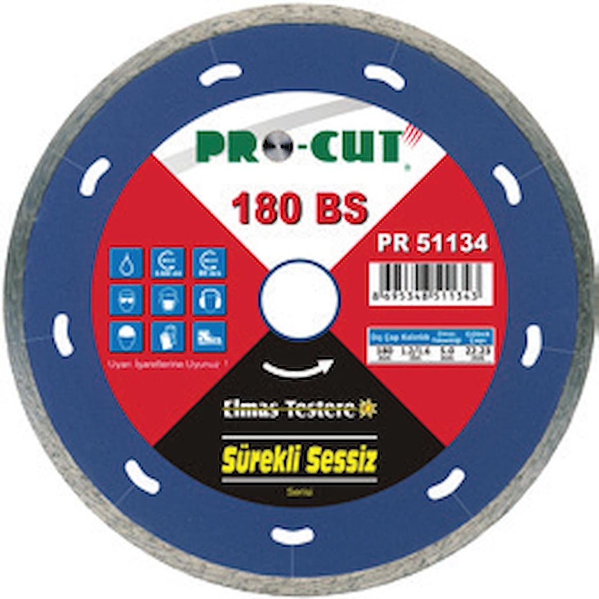 Procut PR51126 115mm Sürekli Sessiz Kesim Bıçağı