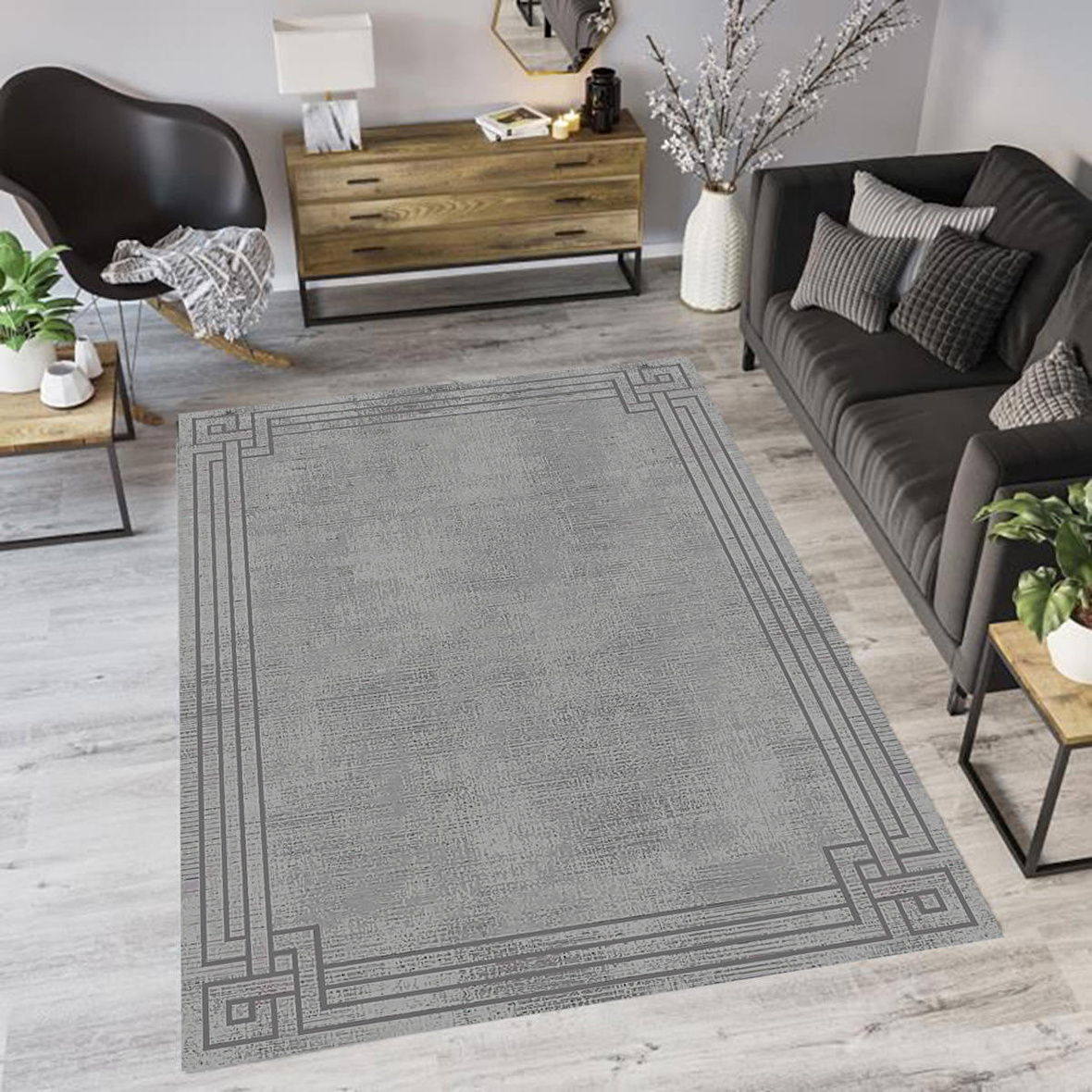 Dijital Baskı Yıkanabilir Kaymaz Taban Salon Halısı Ve Yolluk RVG0583