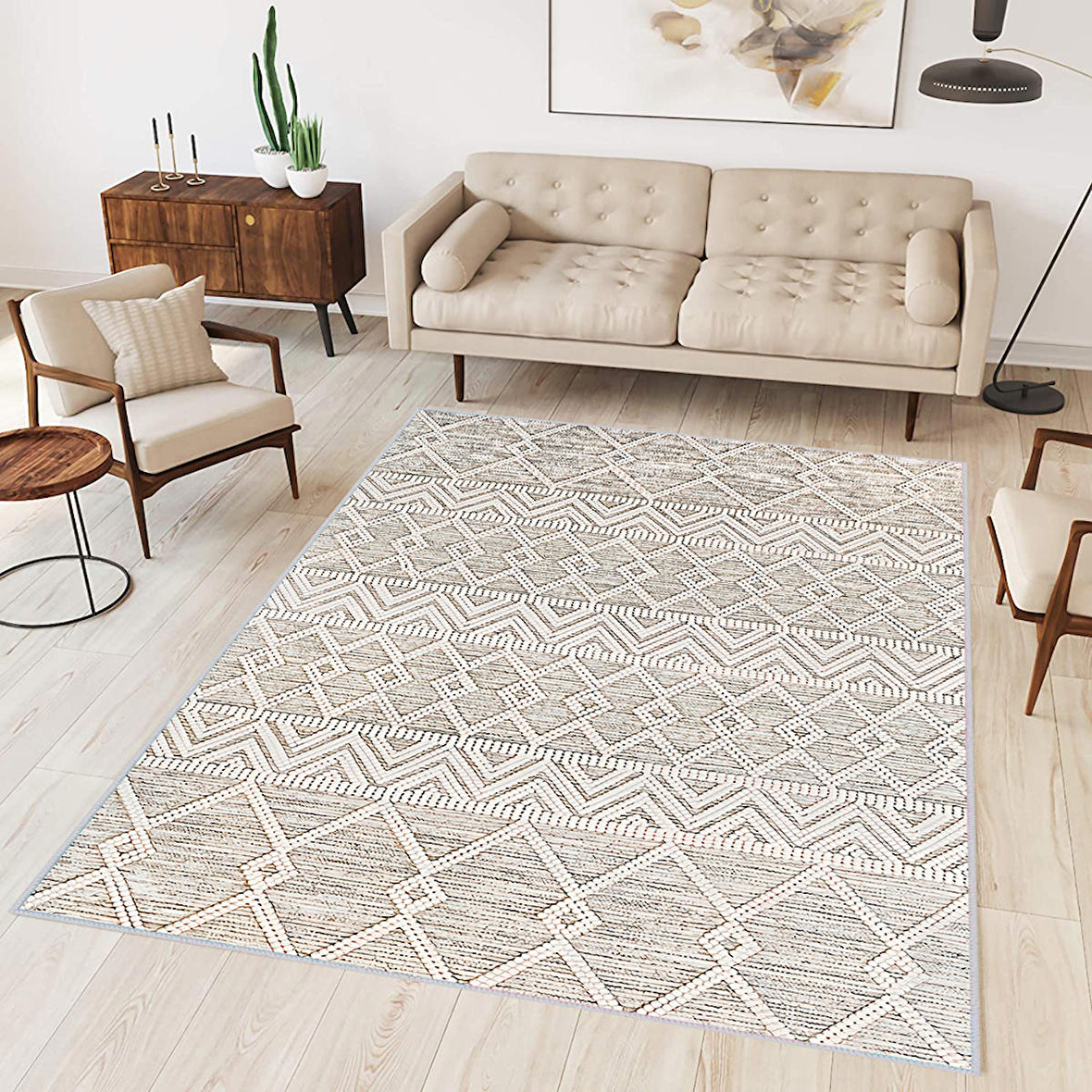 Dijital Baskı Yıkanabilir Kaymaz Taban Salon Halısı Ve Yolluk RVG0303