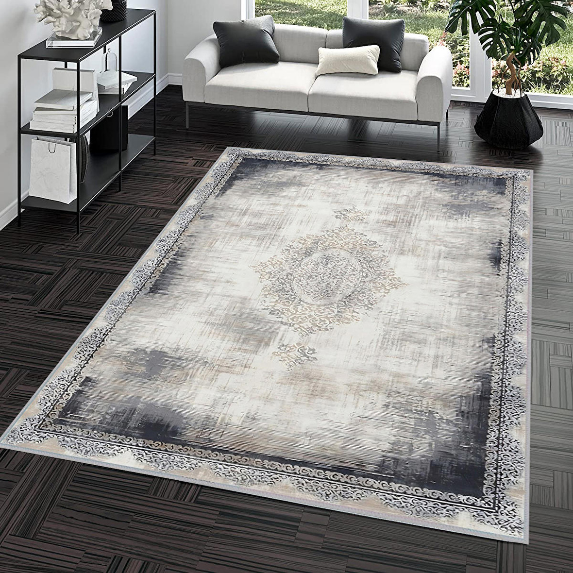 Dijital Baskı Yıkanabilir Kaymaz Taban Salon Halısı Ve Yolluk RVG0686