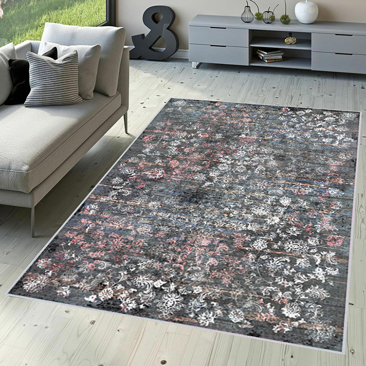 Dijital Baskı Yıkanabilir Kaymaz Taban Salon Halısı Ve Yolluk RVG1635-HT698
