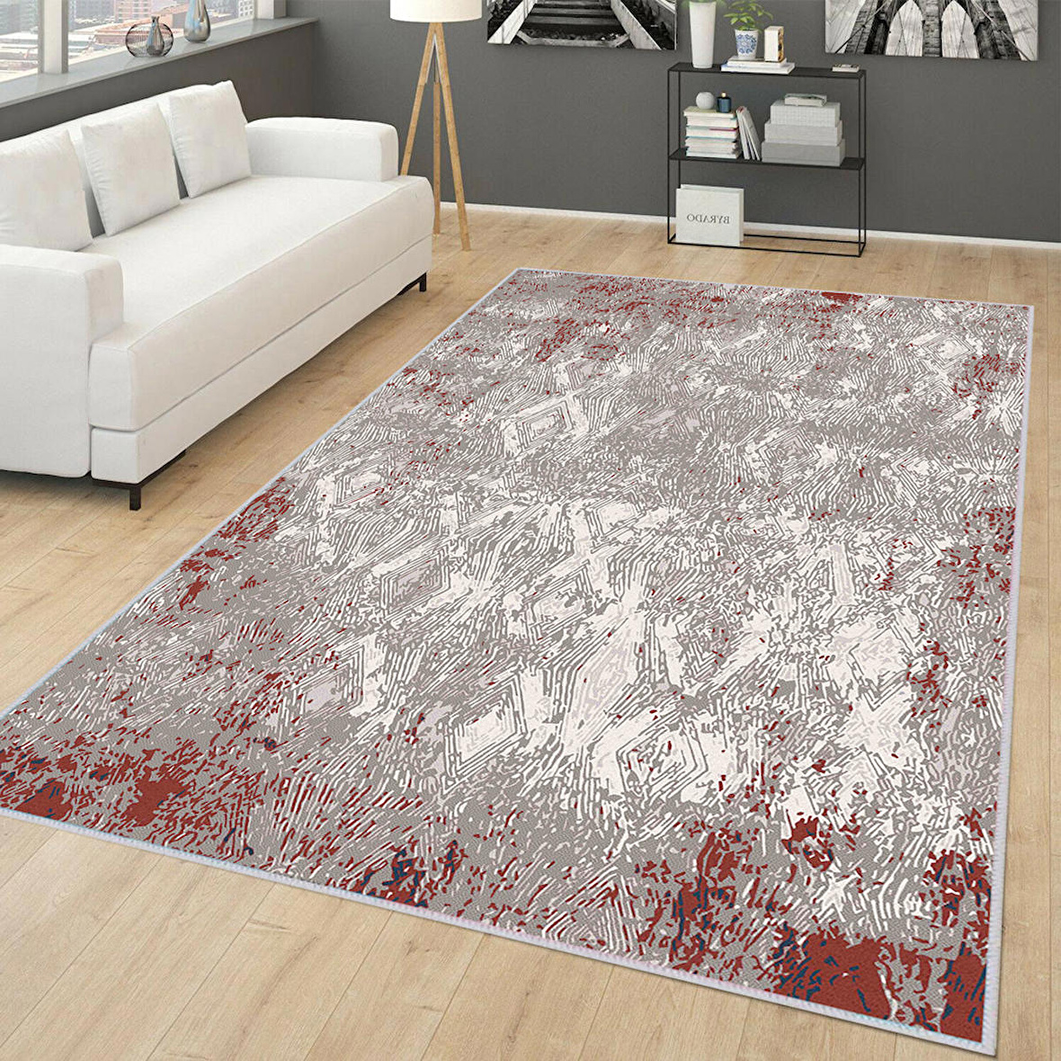 Dijital Baskı Yıkanabilir Kaymaz Taban Salon Halısı Ve Yolluk RVG0264