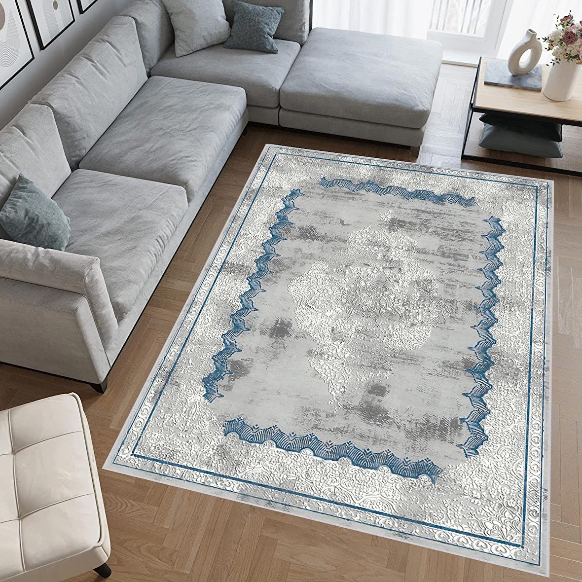 Dijital Baskı Yıkanabilir Kaymaz Taban Salon Halısı Ve Yolluk RVG0700