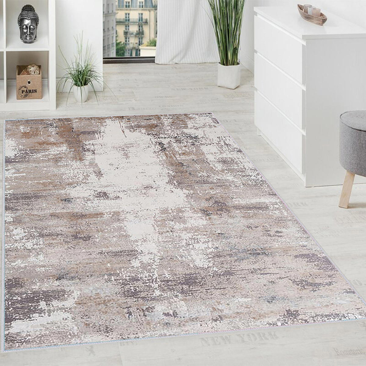 Dijital Baskı Yıkanabilir Kaymaz Taban Salon Halısı Ve Yolluk RVG1058