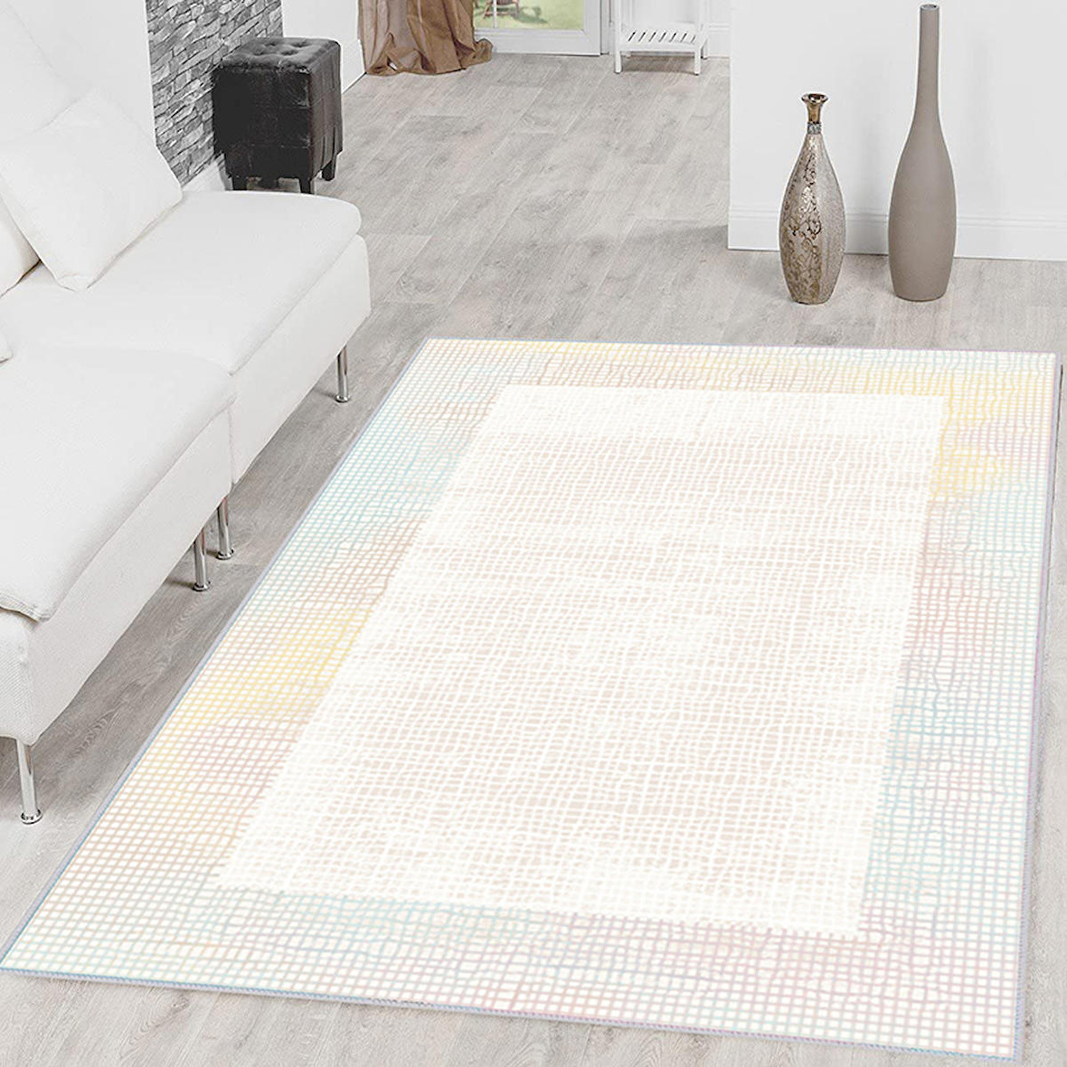 Dijital Baskı Yıkanabilir Kaymaz Taban Salon Halısı Ve Yolluk RVG1506-HT033