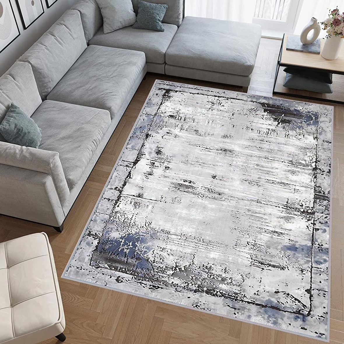 Dijital Baskı Yıkanabilir Kaymaz Taban Salon Halısı Ve Yolluk RVG0699