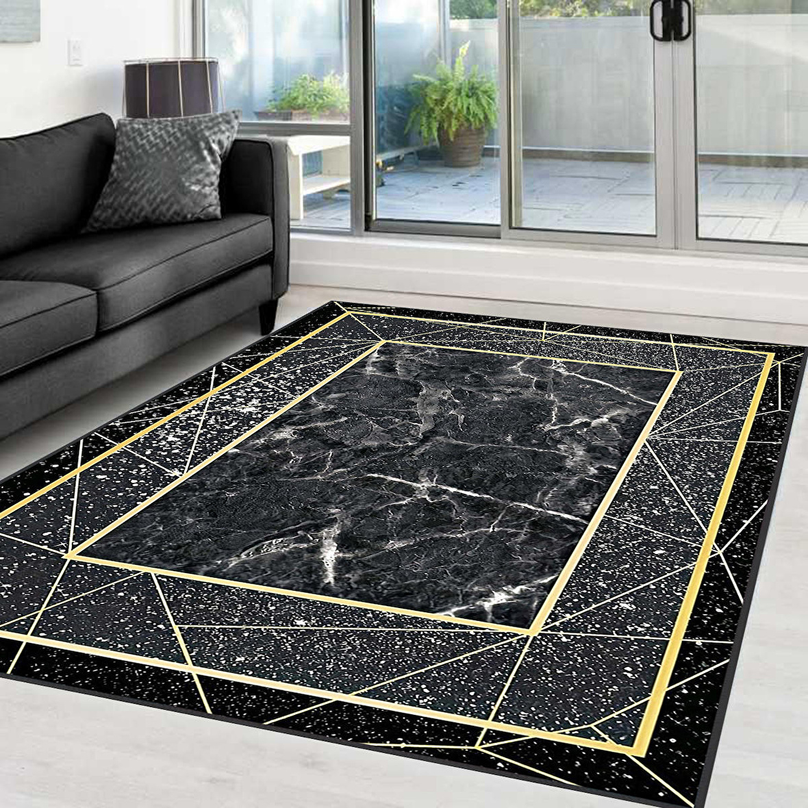 Dijital Baskı Yıkanabilir Kaymaz Taban Salon Halısı Ve Yolluk RVG0359