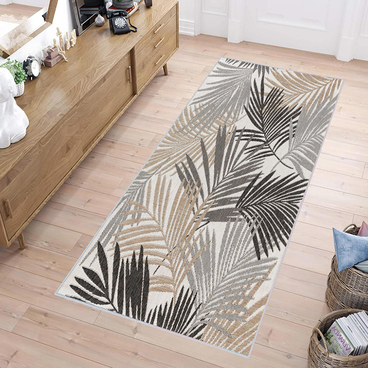 Dijital Baskı Yıkanabilir Kaymaz Taban Salon Halısı Ve Yolluk RVG1265