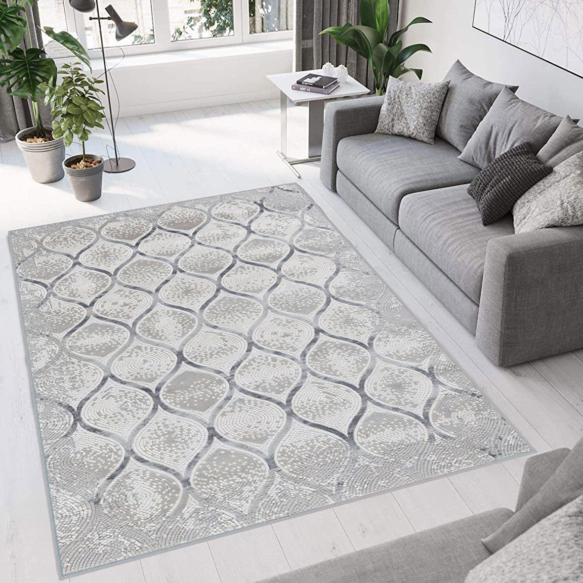 Dijital Baskı Yıkanabilir Kaymaz Taban Salon Halısı Ve Yolluk RVG0672
