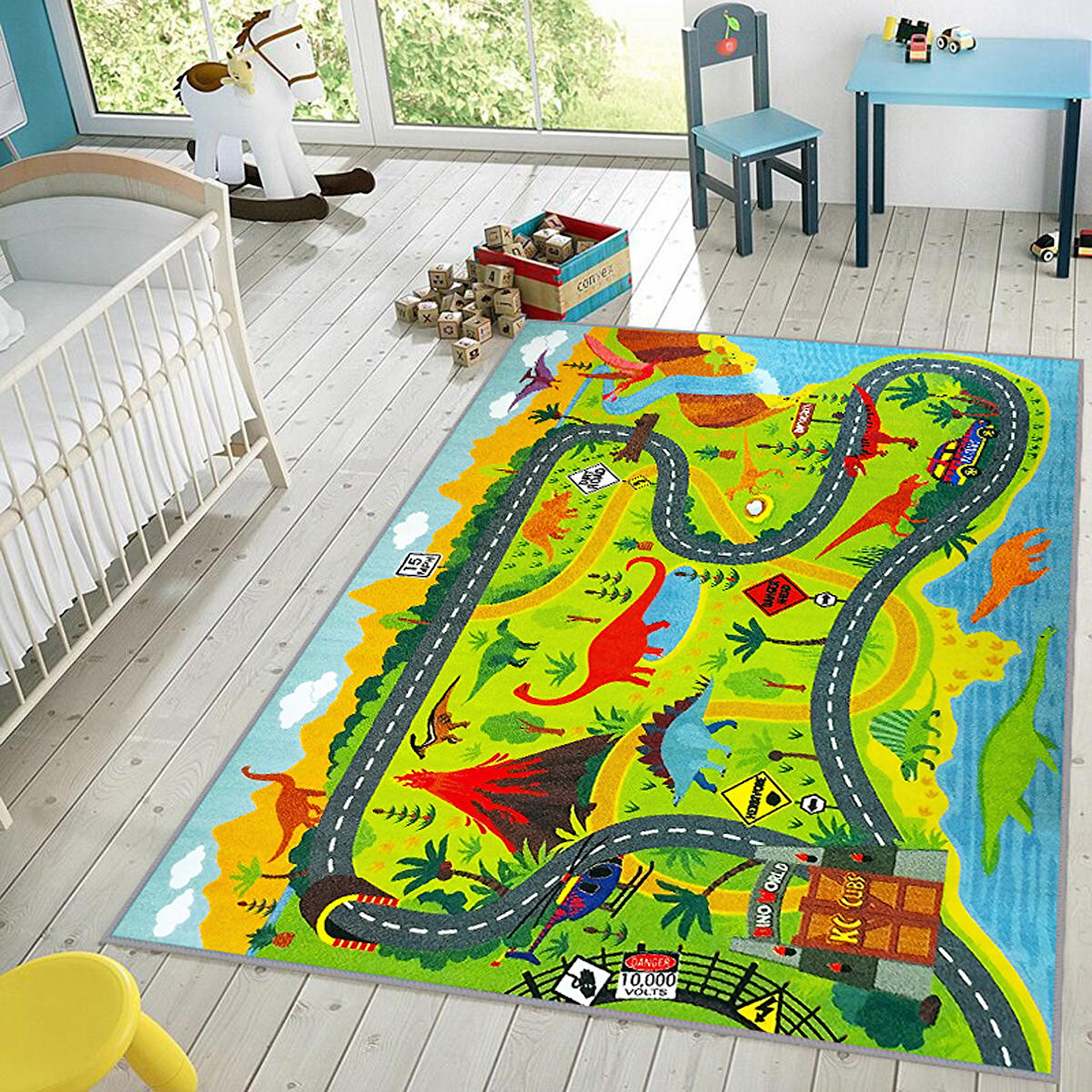 Dijital Baskı Yıkanabilir Kaymaz Taban Çocuk Halısı Ve Yolluk RVG4034