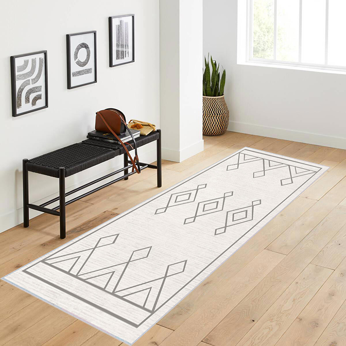 Dijital Baskı Yıkanabilir Kaymaz Taban Salon Halısı Ve Yolluk RVG1060