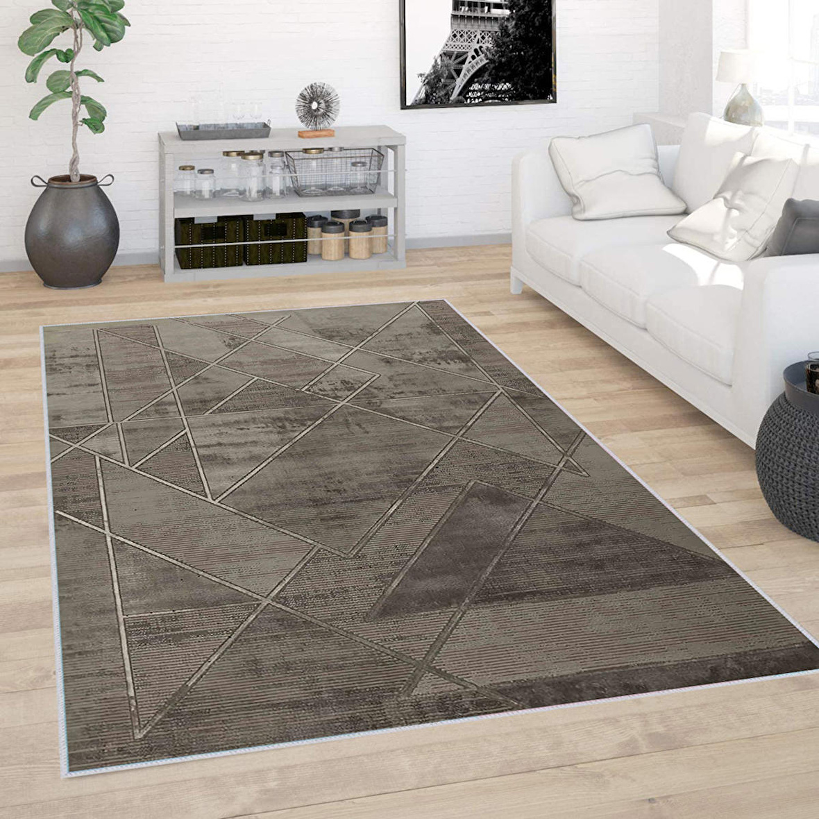 Dijital Baskı Yıkanabilir Kaymaz Taban Salon Halısı Ve Yolluk RVG0415
