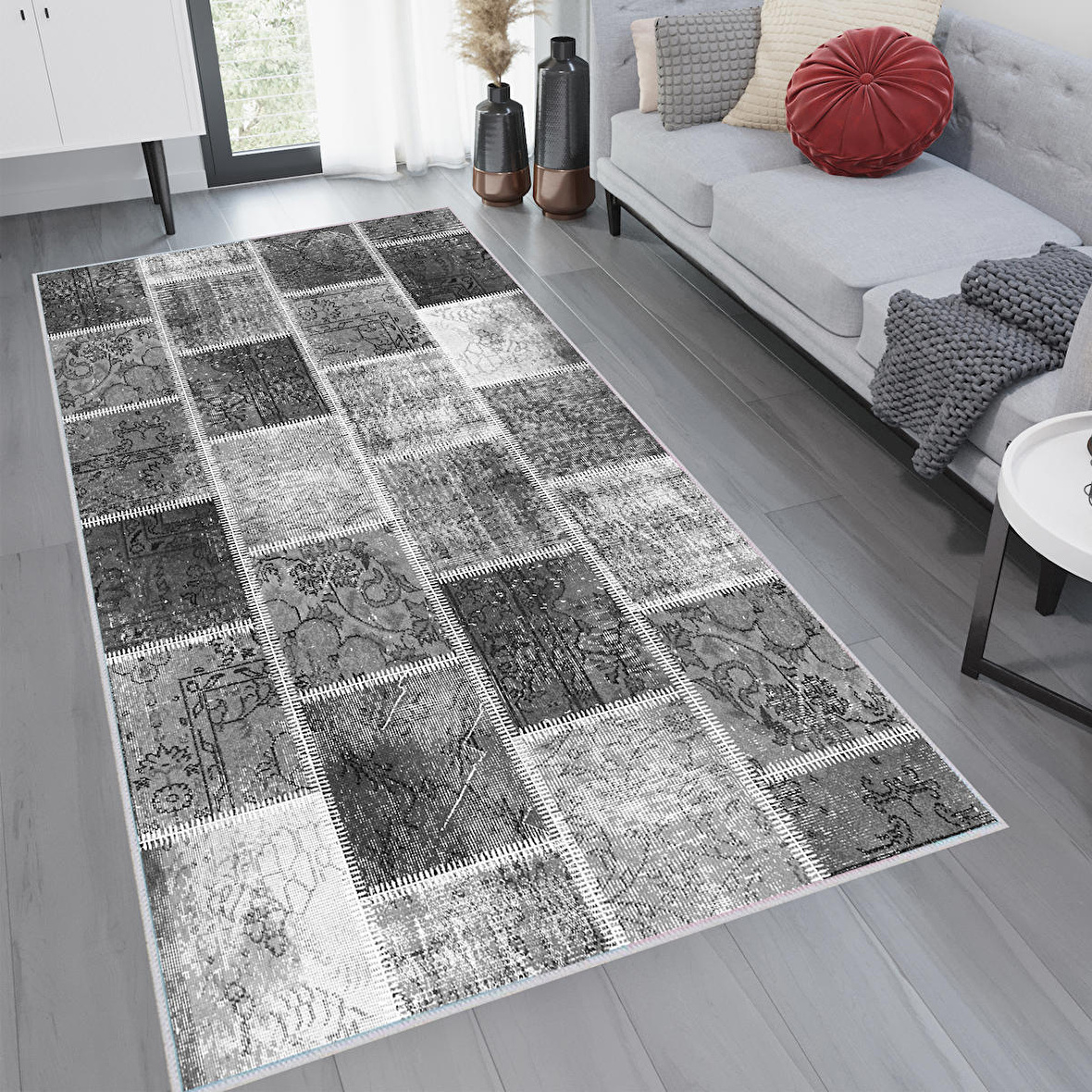 Dijital Baskı Yıkanabilir Kaymaz Taban Salon Halısı Ve Yolluk RVG1123