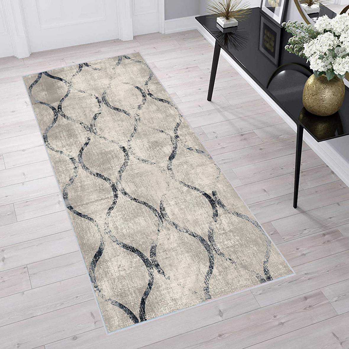 Dijital Baskı Yıkanabilir Kaymaz Taban Salon Halısı Ve Yolluk RVG1596