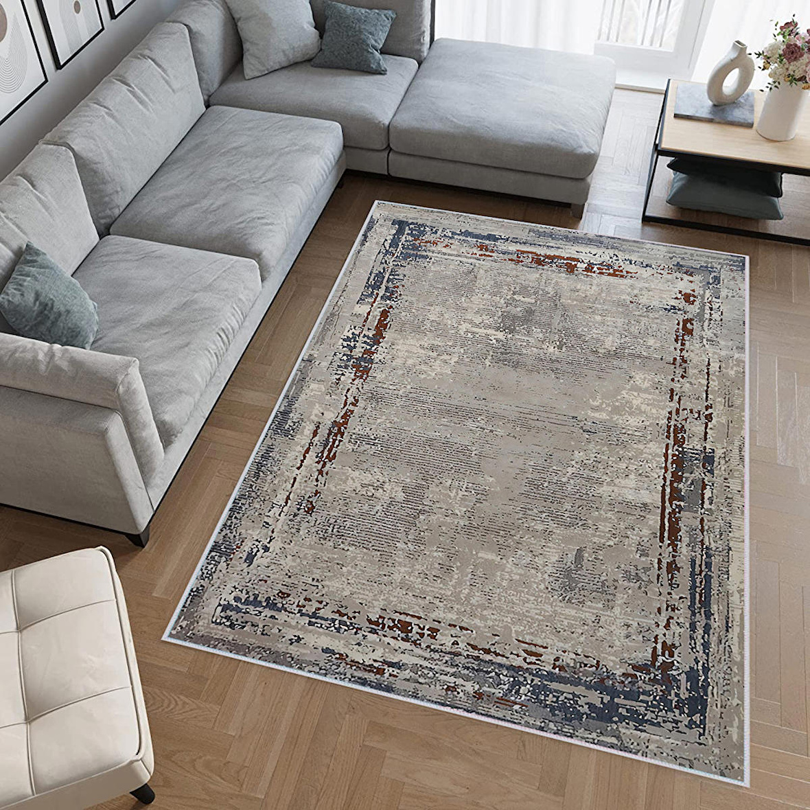 Dijital Baskı Yıkanabilir Kaymaz Taban Salon Halısı Ve Yolluk RVG0408