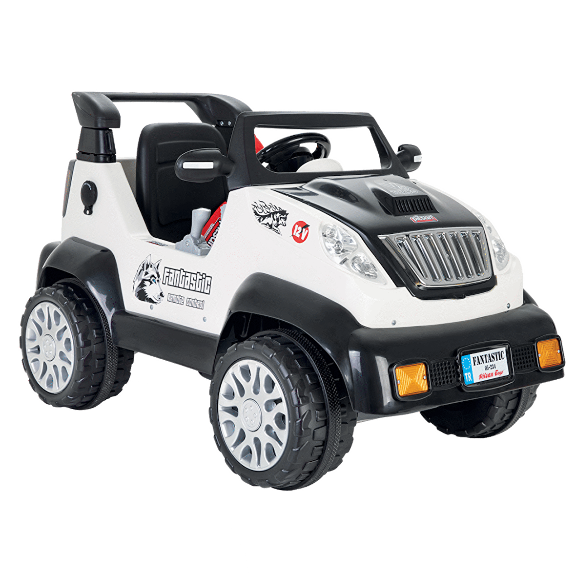 PİLSAN FANTASTİK AKÜLÜ ARABA 12V KUMANDALI (BEYAZ)