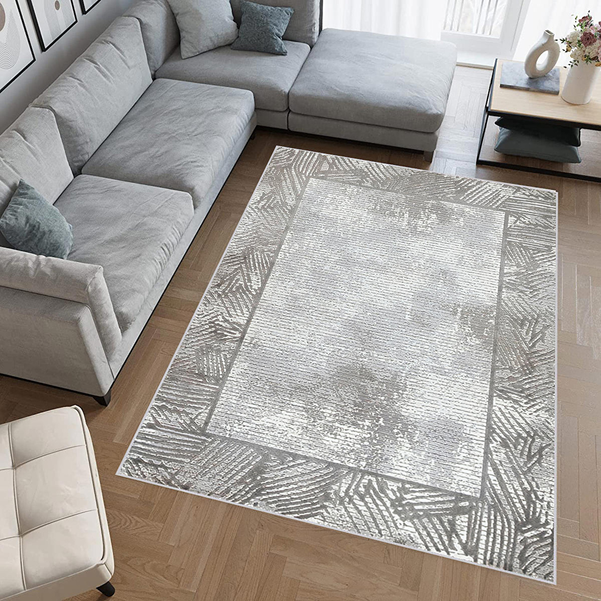 Dijital Baskı Yıkanabilir Kaymaz Taban Salon Halısı Ve Yolluk RVG0763