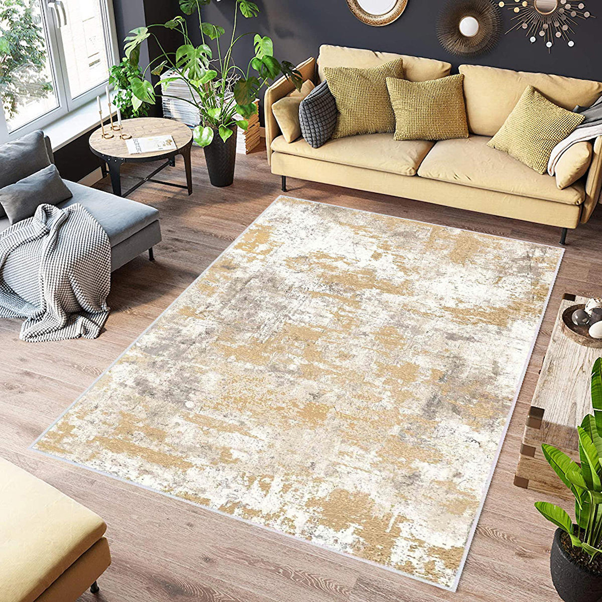 Dijital Baskı Yıkanabilir Kaymaz Taban Salon Halısı Ve Yolluk RVG0546