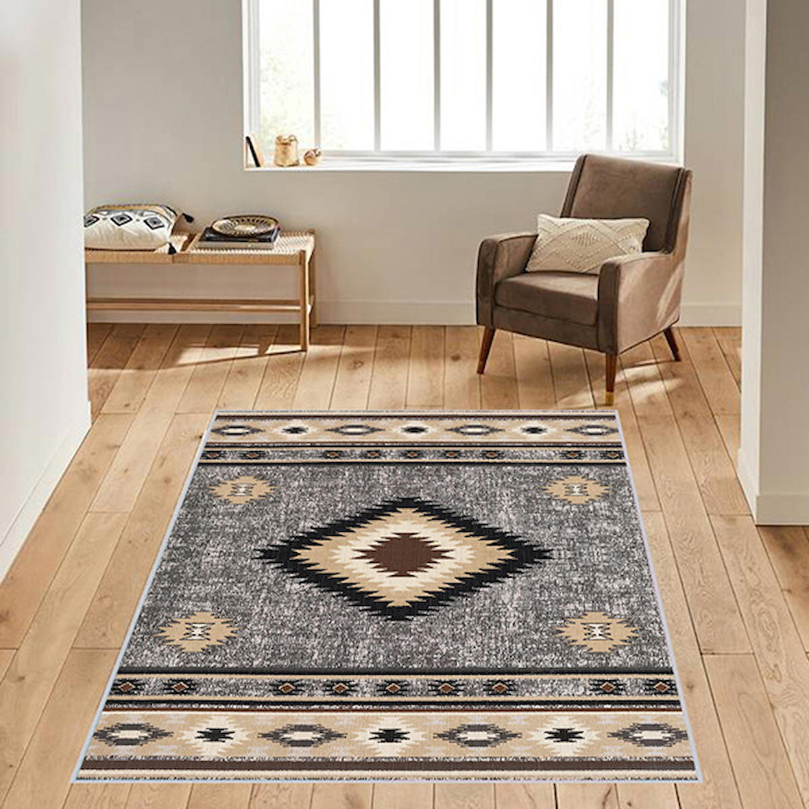 Dijital Baskı Yıkanabilir Kaymaz Taban Salon Halısı Ve Yolluk RVG0148-SM29