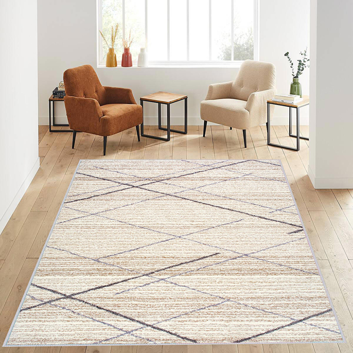 Dijital Baskı Yıkanabilir Kaymaz Taban Salon Halısı Ve Yolluk RVG1168