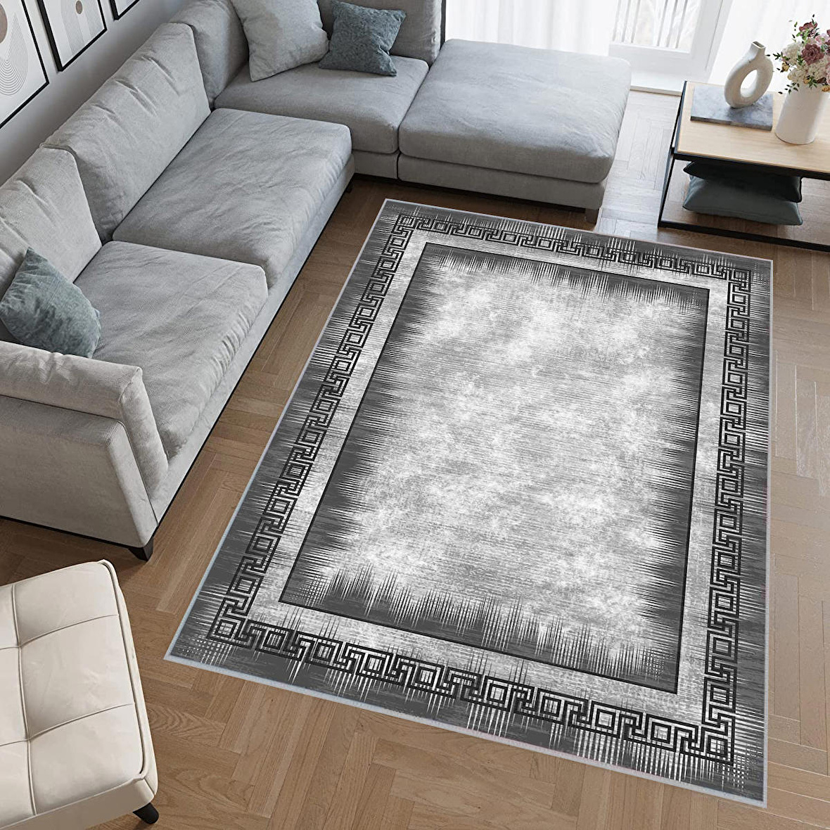 Dijital Baskı Yıkanabilir Kaymaz Taban Salon Halısı Ve Yolluk RVG0476