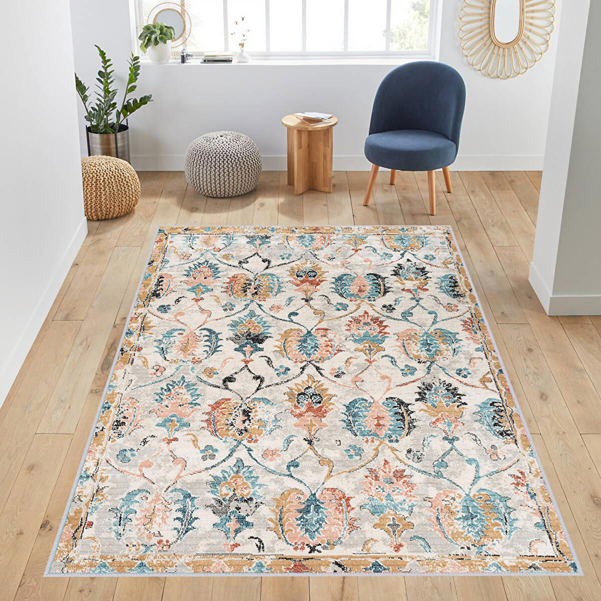 Dijital Baskı Yıkanabilir Kaymaz Taban Salon Halısı Ve Yolluk RVG1017
