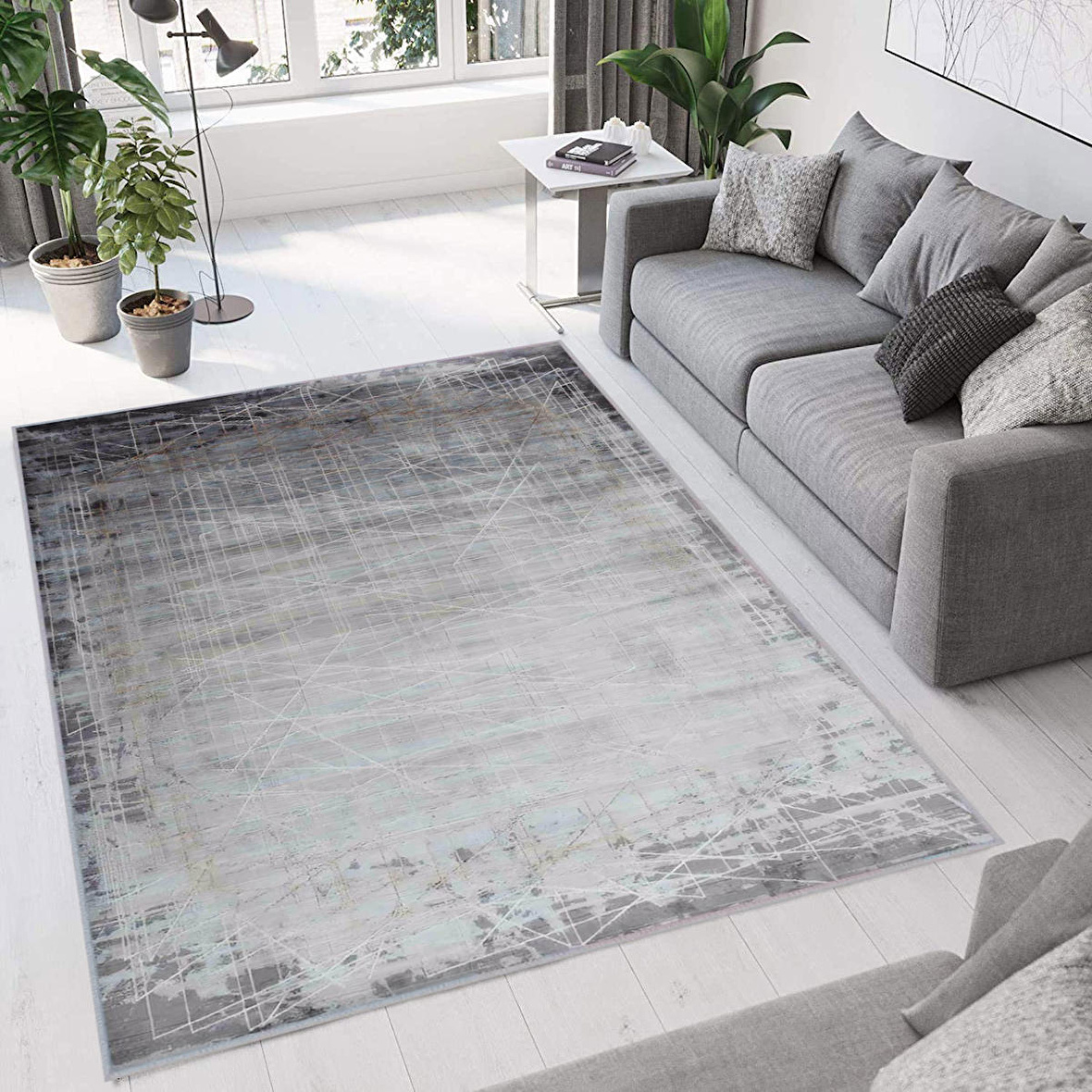 Dijital Baskı Yıkanabilir Kaymaz Taban Salon Halısı Ve Yolluk RVG0668